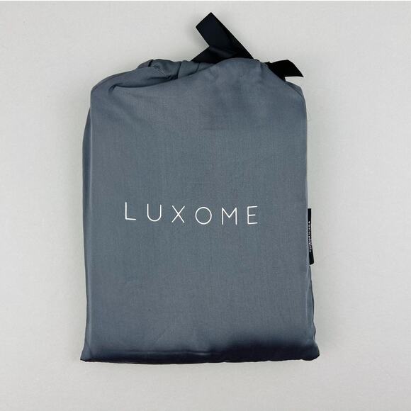 Luxome Pillowcase Set King Charcoal Cooling Viscose Bamboo Silky Hypoallergenic - Picture 1 of 10